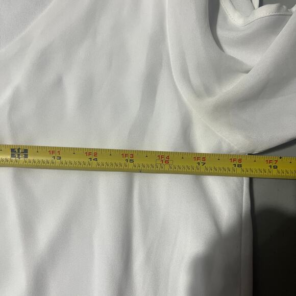 Lulus Women's White Shifting Dears Long Sleeve Mini Dress Size Medium - Picture 8 of 9